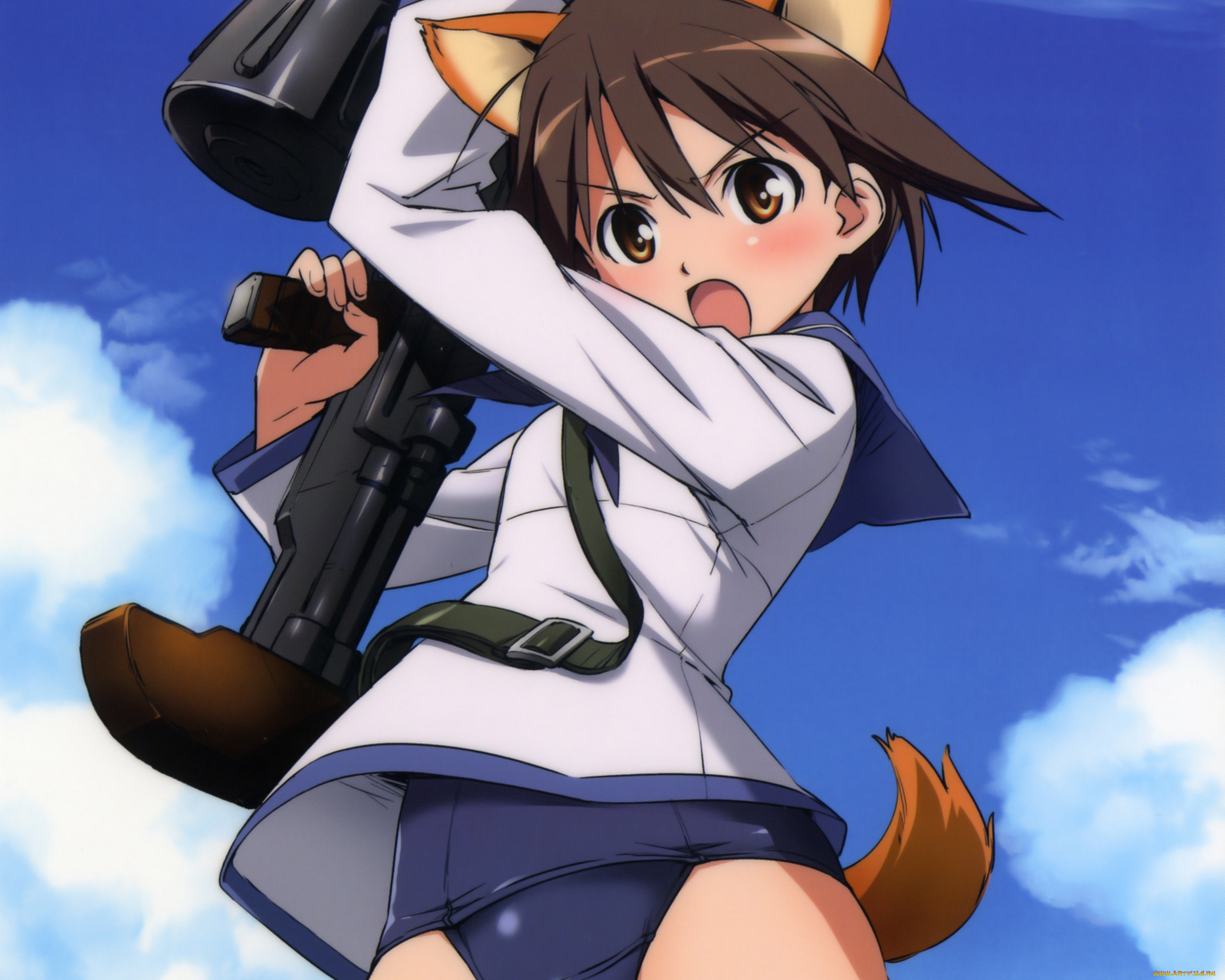 Strike witchers. Miyafuji Yoshika. Штурмовые ведьмы. Strike Witches Мияфуджи.